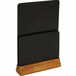 Doppelseitige Tischtafel mit Menühalter, 32,5 x 21cm