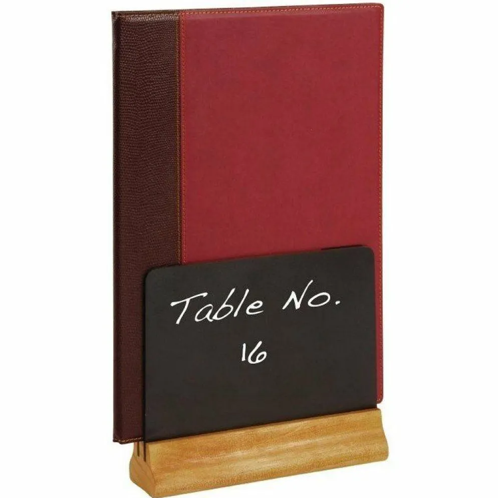 Doppelseitige Tischtafel mit Menühalter, 32,5 x 21cm