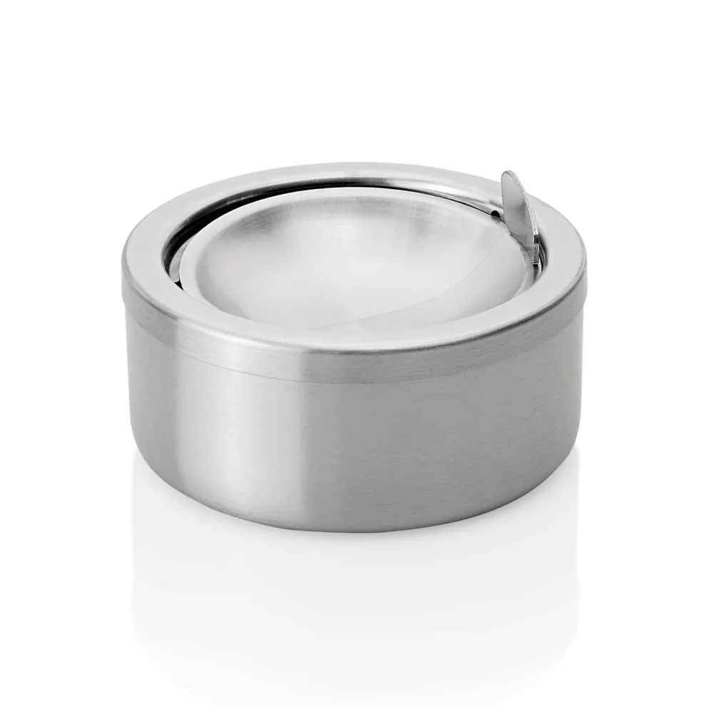 Druckaschenbecher, Ø 11,5 cm, Edelstahl