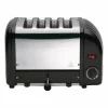 Dualit Toaster 40344 schwarz, 4 Scheiben Toaster