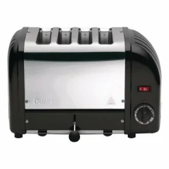 Dualit Toaster 40344 schwarz, 4 Scheiben Toaster