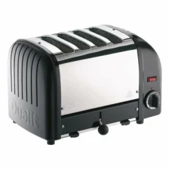 Dualit Toaster 40344 schwarz, 4 Scheiben Toaster