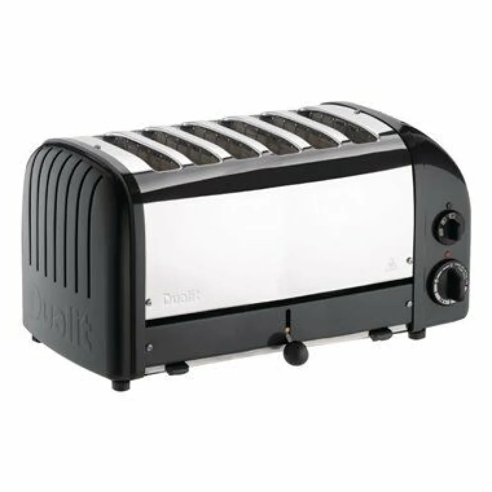 Dualit Toaster 60145 schwarz, 6 Scheiben
