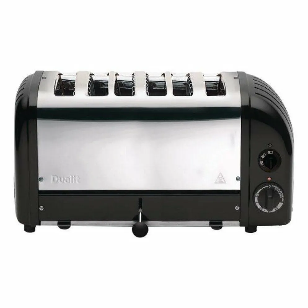 Dualit Toaster 60145 schwarz, 6 Scheiben