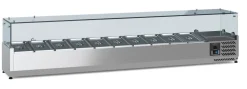 ecoFrost Aufsatzkühlvitrine für 10x 1/4 GN, 2000x335x435mm