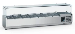 ecoFrost Aufsatzkühlvitrine für 7x 1/4 GN, 1600x335x435mm