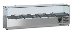 ecoFrost Aufsatzkühlvitrine für 6x 1/3 GN, 1500x395x435mm