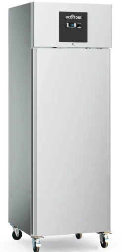 ecoFrost Edelstahl Tiefkühlschrank RFS 400, 680x710x2010mm