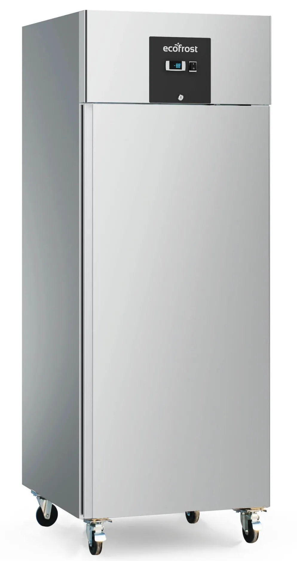 ecoFrost Edelstahl Tiefkühlschrank RFS 600 L, 680x810x2010mm