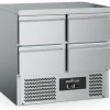 ecoFrost Kühltisch 4 Schubladen, 900x700x876mm