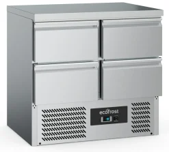 ecoFrost Kühltisch 4 Schubladen, 900x700x876mm