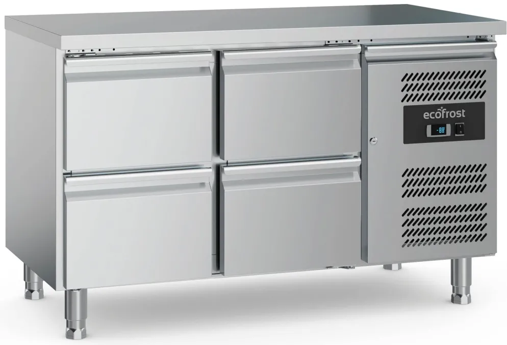 ecoFrost 700 Kühltisch 4 Schubladen, 1360x700x850mm