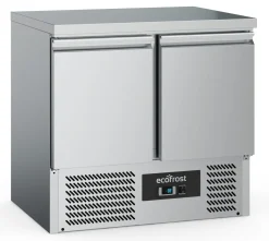 ecoFrost Kühltisch 2 Türen 1/1 GN, 900x700x876mm