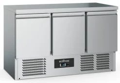 ecoFrost Kühltisch 3 Türen 1/1 GN, 1365x700x876mm