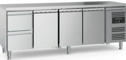 ecoFrost 700 Kühltisch 3 Türen, 2 Schubladen, 2230x700x850mm