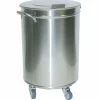 Edelstahl Abfalleimer, 90lt., ø46 cm