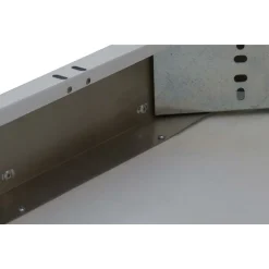 Edelstahl Arbeitstisch Breite 1600x600 mm mit Aufkantung, Grundboden