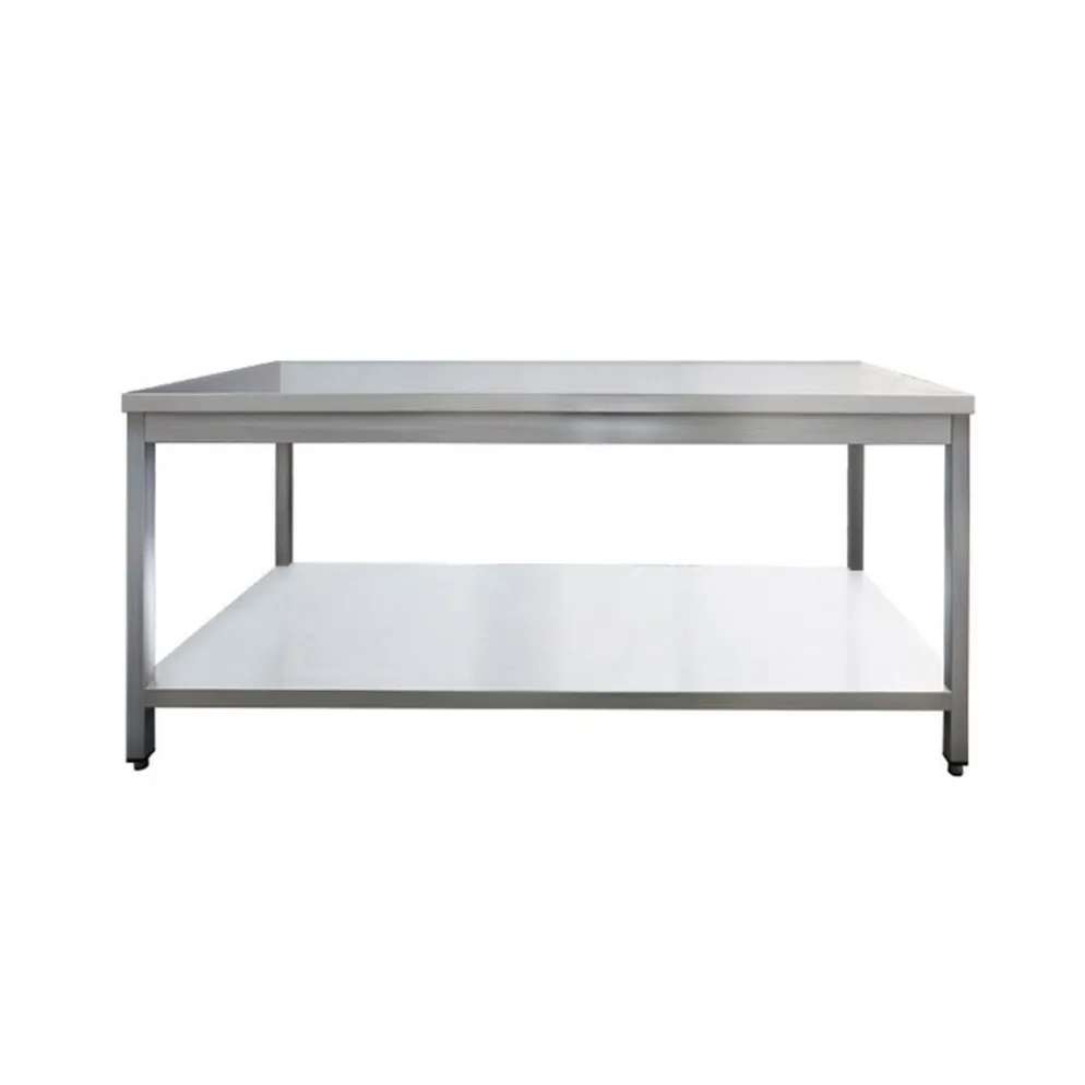 Edelstahl Arbeitstisch Breite 2000x700 mm mit Grundboden