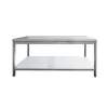 Edelstahl Arbeitstisch Breite 1800x700 mm mit Grundboden
