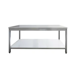 Edelstahl Arbeitstisch Breite 1800x700 mm mit Grundboden