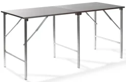 Edelstahl Caterer Arbeitstisch aufklappbar 200x80x90cm