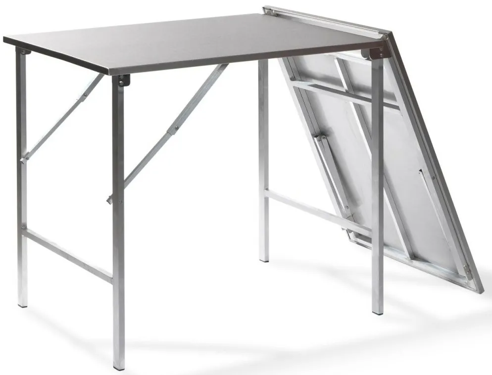 Edelstahl Caterer Arbeitstisch aufklappbar 200x80x90cm