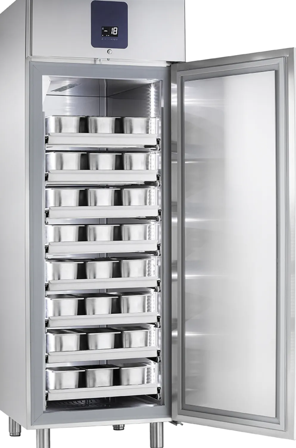 Edelstahl Eislagerschrank TK850 745 x 870 x 2120mm