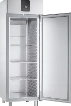 Edelstahl-Gewerbekühlschrank KU 722 GN 2/1, Türanschlag links