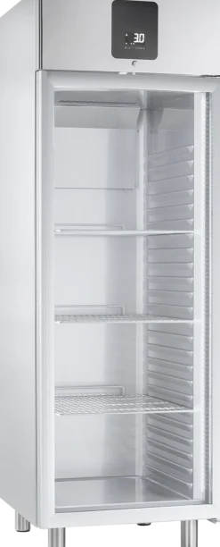 Edelstahl-Gewerbekühlschrank KU 722 G GN 2/1 mit Glastür