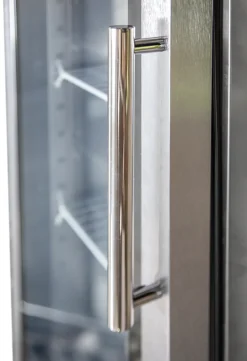 Edelstahl Gewerbekühlschrank mit Glastür KU 356 G