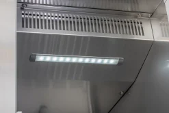 Edelstahl Gewerbekühlschrank mit Glastür KU 356 G