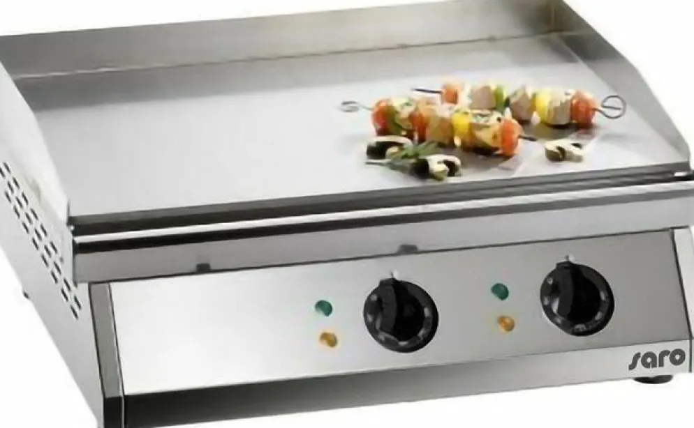 Edelstahl Griddleplatte FRY TOP 610 | 2 Zonen | Profi-Grill für Gastronomie