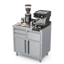 Edelstahl Kaffee Arbeitstisch 1250x600 mm