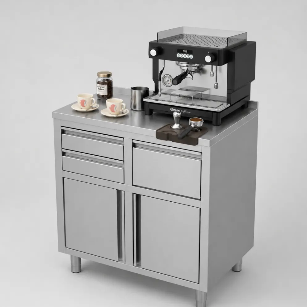 Edelstahl Kaffee Arbeitstisch 1000x600 mm