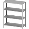 Edelstahl Regal ECO 800x400x1800mm, Selbstmontage