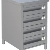 Edelstahl Schubladenschrank 4 Schubladen BxT 50x70cm