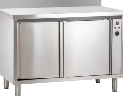Edelstahl Wärmeschrank mit Aufkantung 1500 x 600 x 850 mm, 2,5 kW
