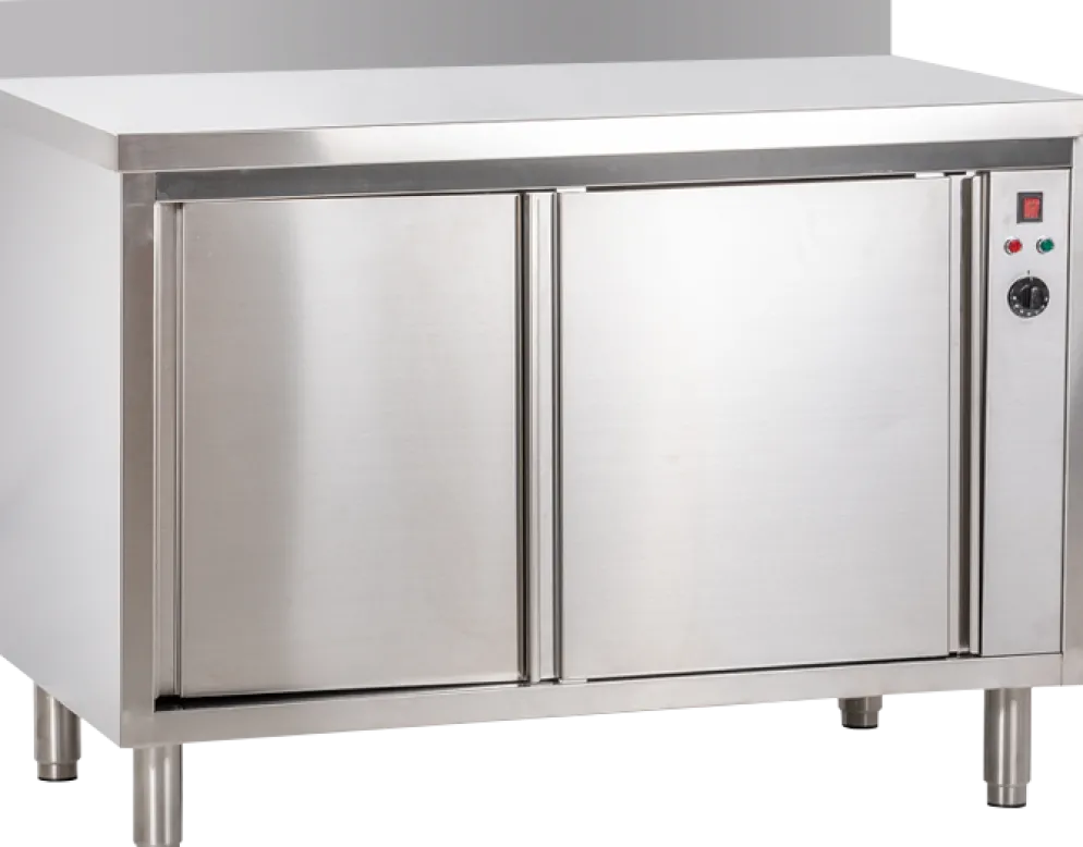 Edelstahl Wärmeschrank mit Aufkantung 1500 x 600 x 850 mm, 2,5 kW