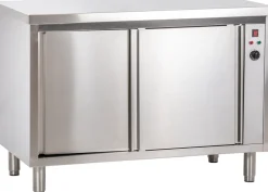 Edelstahl Wärmeschrank ohne Aufkantung 1200 x 700 x 850 mm, 2,5 kW