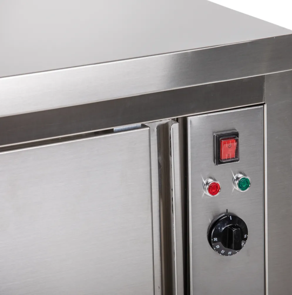 Edelstahl Wärmeschrank ohne Aufkantung 1800 x 700 x 850 mm, 2,5 kW