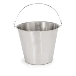 Eimer, Ø 30 cm, 10 Liter, mit Skalierung, Chromnickelstahl