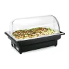 Elektro Chafing Dish GN 1/1 mit Roll Top Deckel,56 x 36 x 32 cm, Chromnickelstahl