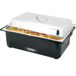 Elektro Chafing Dish GN 1/1, 58 x 35 x 28 cm,Polypropylen/Chromnickelstahl