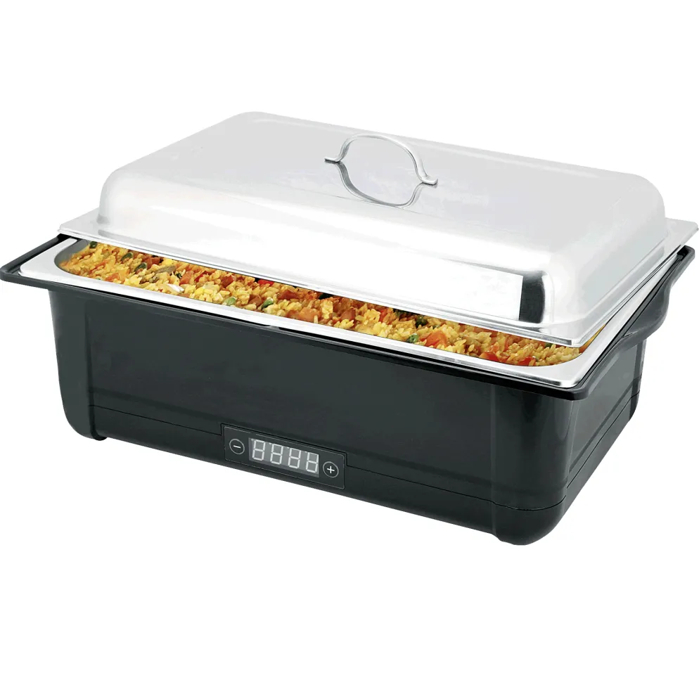 Elektro Chafing Dish GN 1/1, 58 x 35 x 28 cm,Polypropylen/Chromnickelstahl