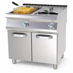 Elektro-Doppelfritteuse FE-780/13E mit Unterschrank 2x 13 Liter, 19,8 kW, 400 V