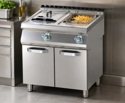 Elektro-Doppelfritteuse FE-780/17E mit Unterschrank 2x 17 Liter, 27 kW, 400 V