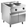 Elektro-Fritteuse 2 Becken je 15 L, Standgerät 24 kW, 800 x 900 x 900 mm