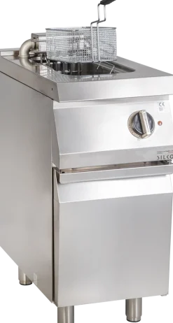 Elektro-Fritteuse 1 Becken 10 L Standgerät 9kW Klappheizung