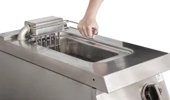Elektro-Fritteuse 1 Becken 10 L Standgerät 9kW Klappheizung