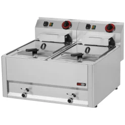 Elektro-Fritteuse RED600 2x 8 Liter, 6kW 230V, Breite 660mm